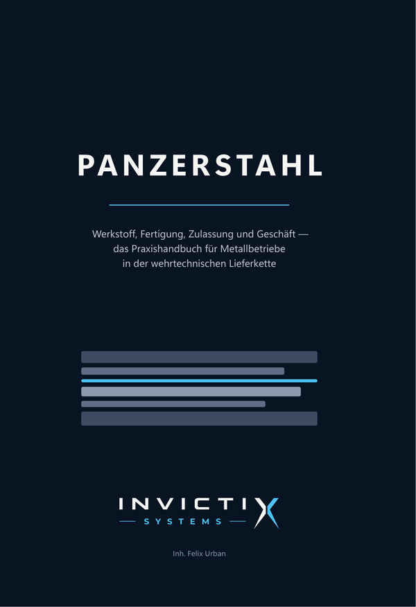 Buchcover „Panzerstahl“ – Praxishandbuch von Felix Urban